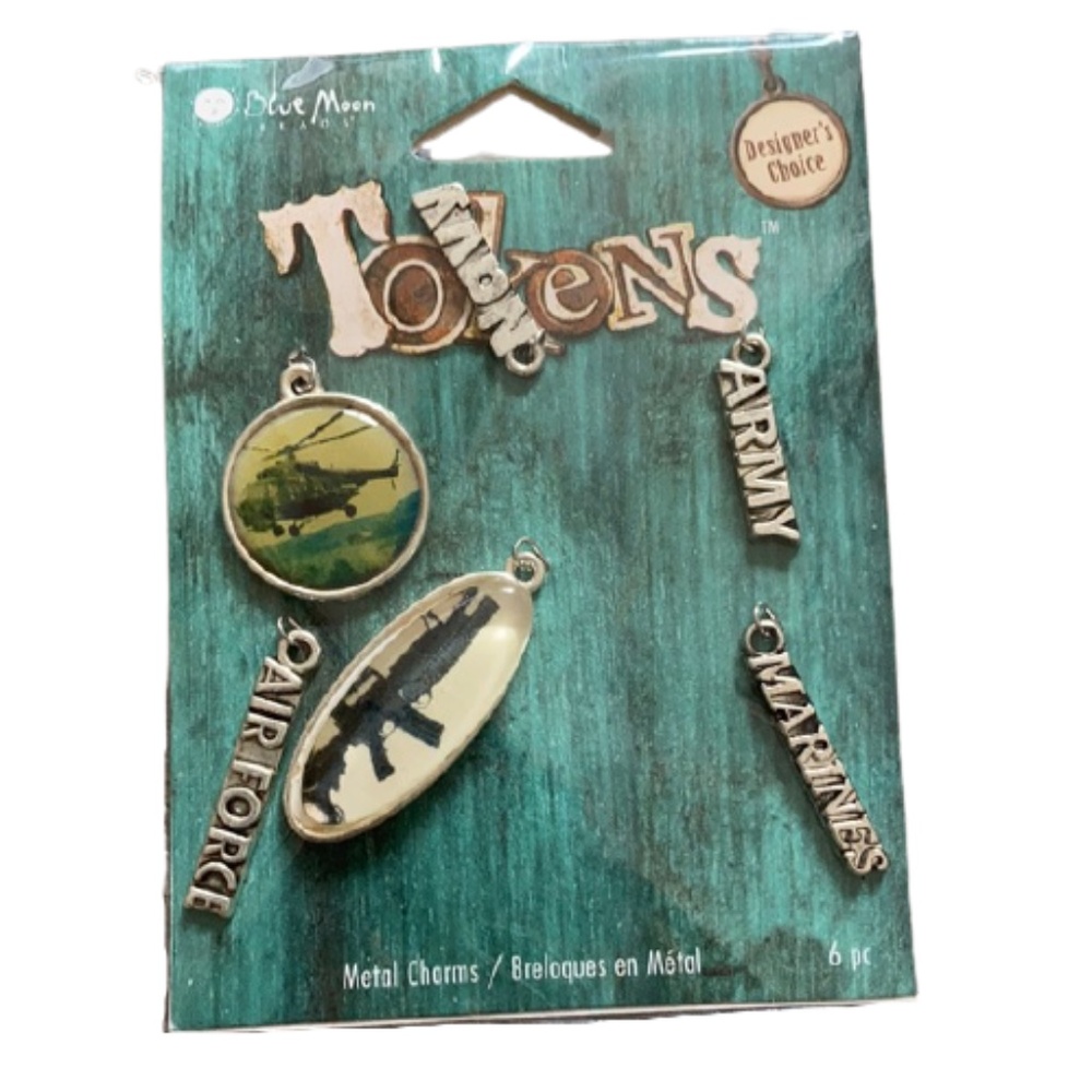 Blue Moon Beads pendant charms military navy army